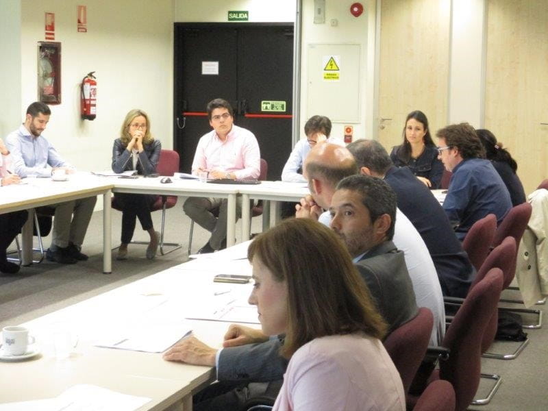 Rodrigo leading the most recent meeting of the Seismic Design of Marine Structures Working Group